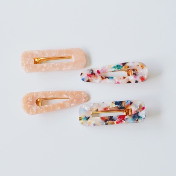 One Piece - Retro Resin Hair Barrettes Clips - Picture 7 of 10